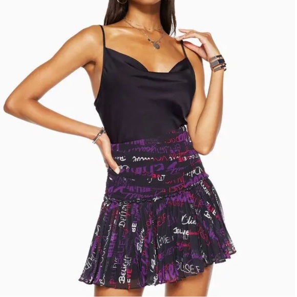 Ramy Brook Printed Mirna Smocked Mini Skirt - Picture 1 of 8